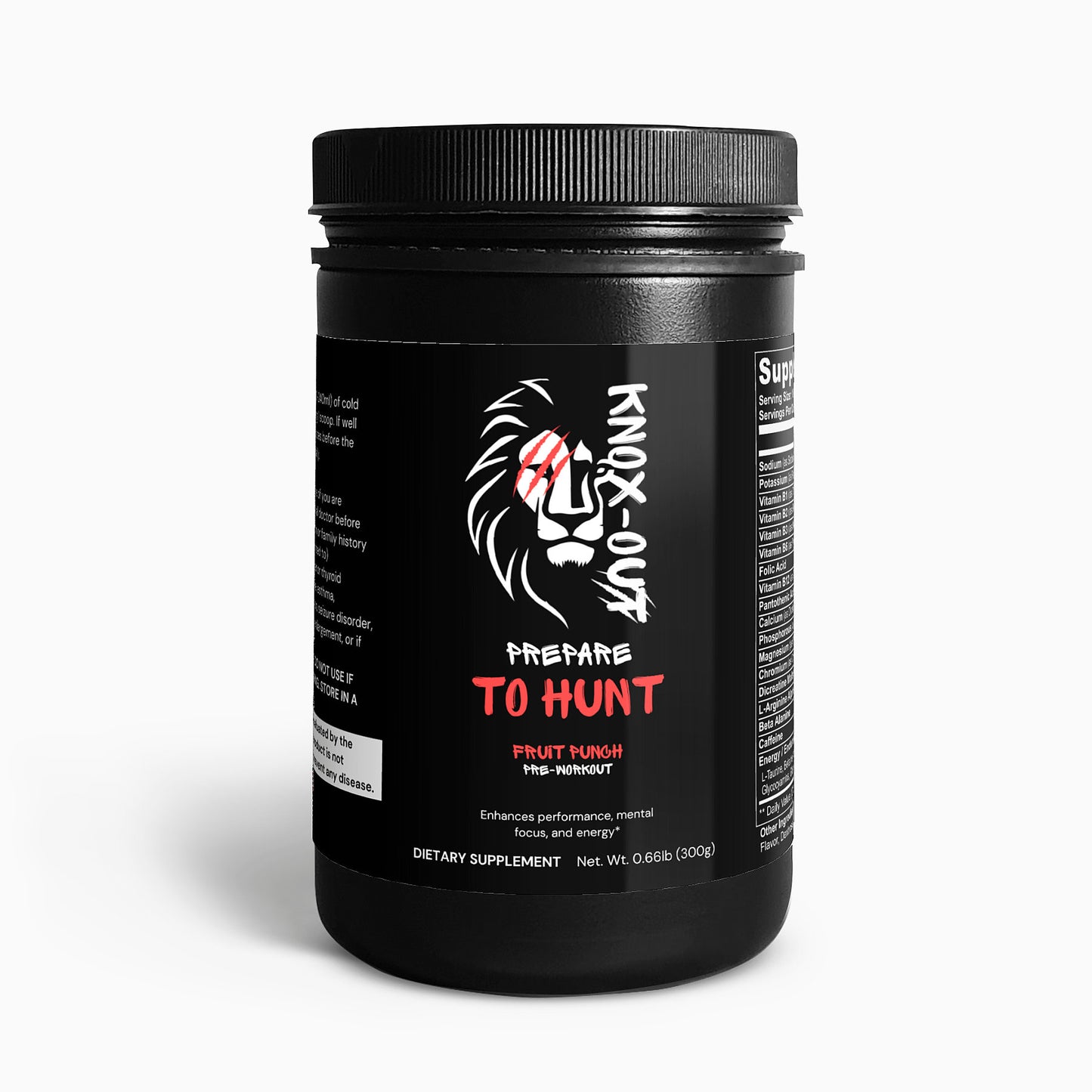 Prepare To HUNT Pre-Workout Powder (Fruit Punch)