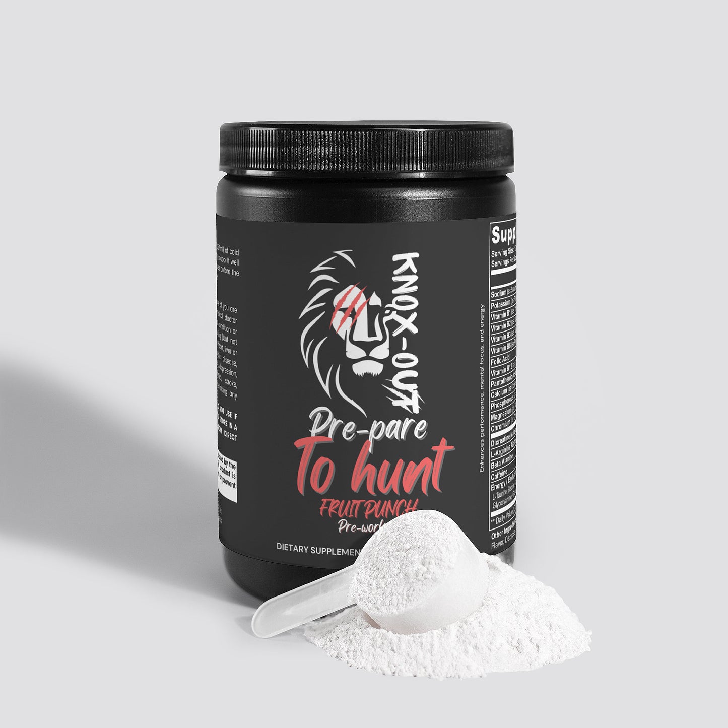 Prepare To HUNT Pre-Workout Powder (Fruit Punch)