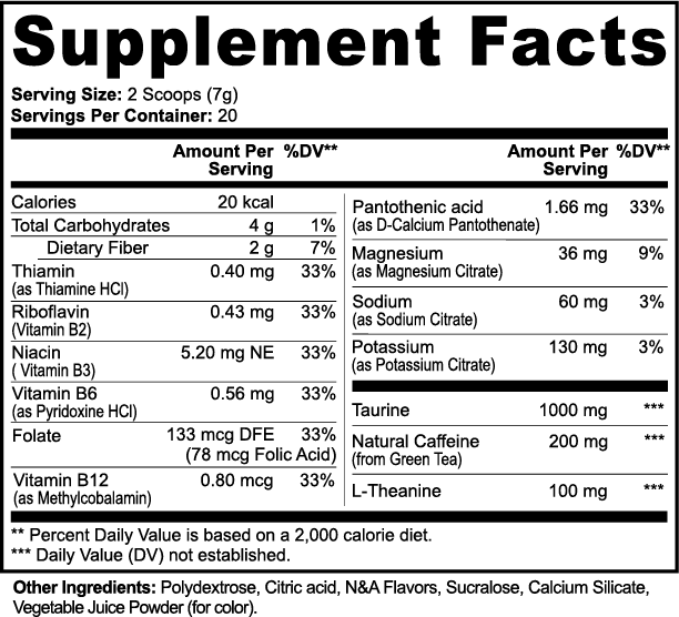 BOOSTER - Energy Powder (Fruit Punch)
